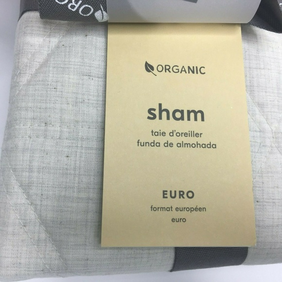 West Elm Bedding Organic Quilted Euro Pillow Sham 26x26 Poshmark